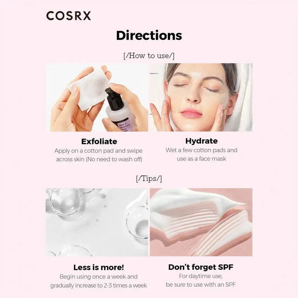 Esence ar AHA skābēm strutainu pinņu novēršanai problemātiskai ādai COSRX AHA 7 Whitehead Power Liquid