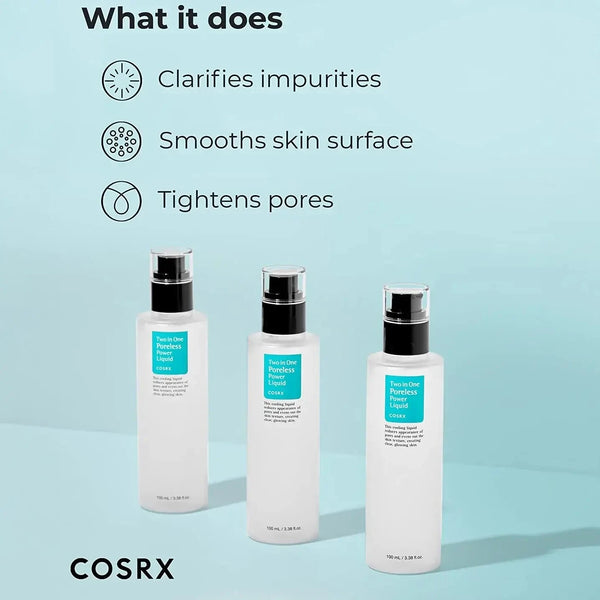 Esence priekš poru sašaurināšanai COSRX Two In One Poreless Power Liquid