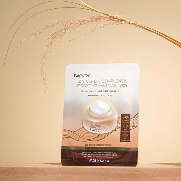FARMSTAY Rice & Bifida Complexion Cream Mask