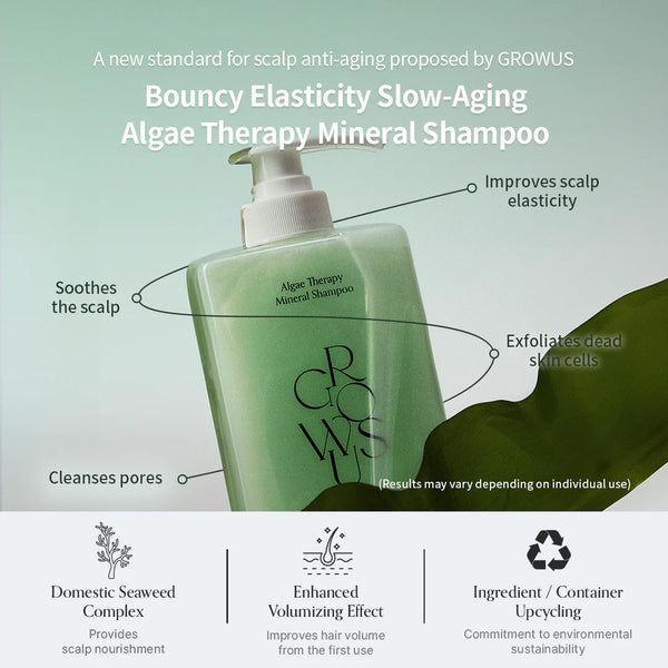 Mineralinis stiprinamasis šampūnas su dumbliais GROWUS Algae Therapy Shampoo