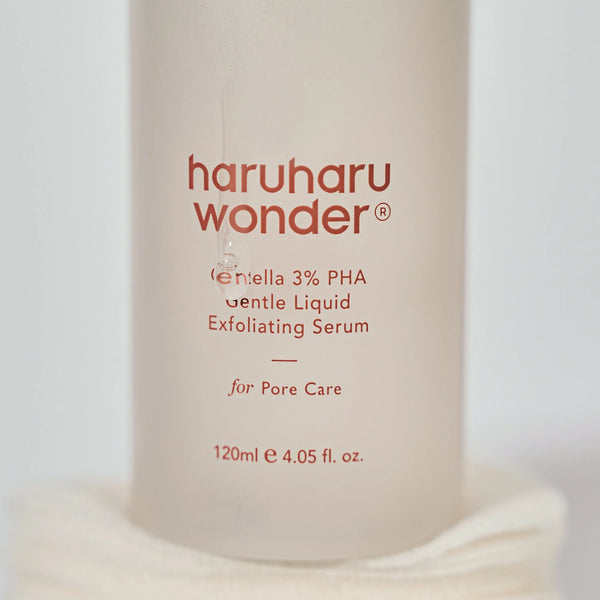 Serums-pīlings ar Āzijas centellu Haruharu Wonder Centella 3% PHA Gentle Liquid Exfoliating Serum