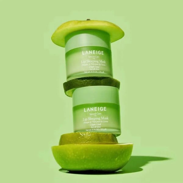 Intensīvi atjaunojoša lūpu maska ar ābolu un laima aromātu LANEIGE Lip Sleeping Mask Apple Lime