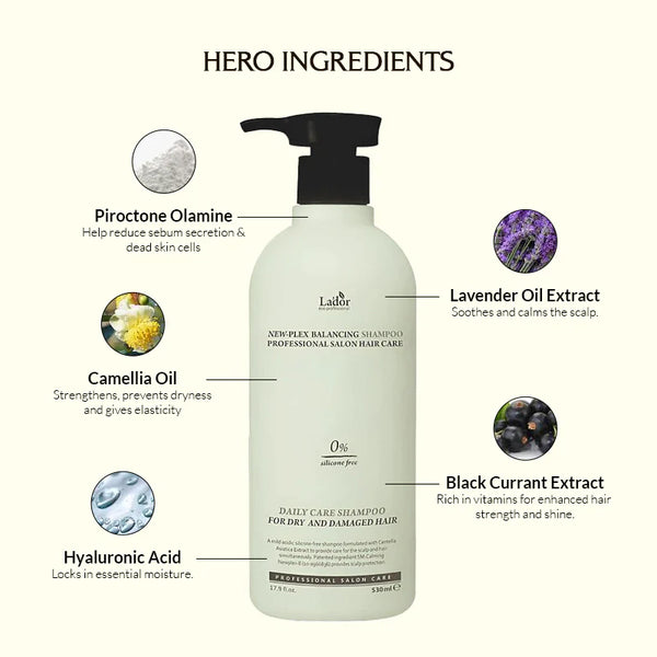 Līdzsvarojošs šampūns maigai attīrīšanai Lador New-Plex Balancing Shampoo