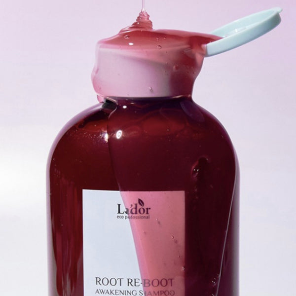Šampūns ar žeņšeņu matu augšanai Lador Root Re-Boot Awakening Shampoo Red Ginseng & Beer Yeast