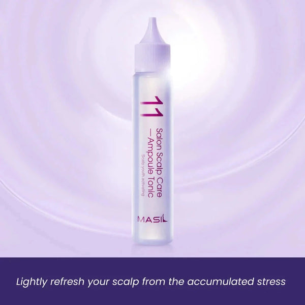 Atsvaidzinošs ampulas toniks galvas ādai Masil 11 Salon Scalp Care Ampoule Tonic