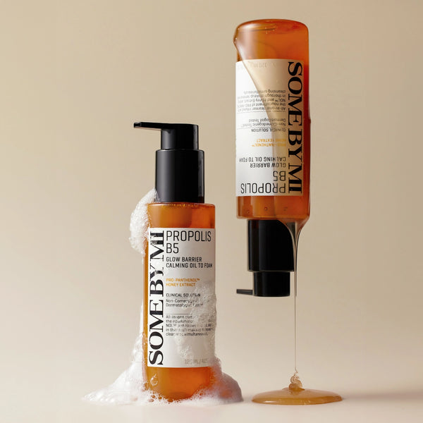 Eļļa-putiņas mirdzuma piešķiršanai ar propolisu Some By Mi Propolis B5 Glow Barrier Calming Oil To Foam
