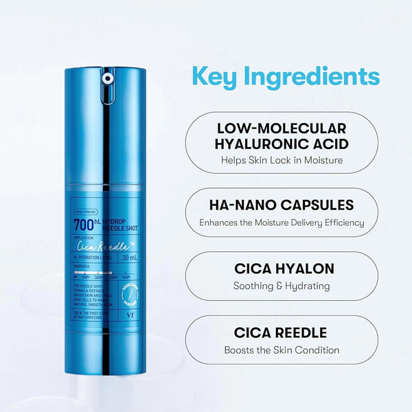 Nakts mitrinošas serums-būsteris ar mikroadatām VT Cosmetics Hydrop Reedle Shot 700 hL