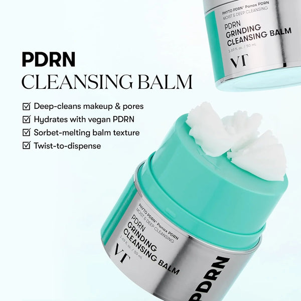 Hidrofilinis valomasis balzamas VT Cosmetics PDRN Grinding Cleansing Balm