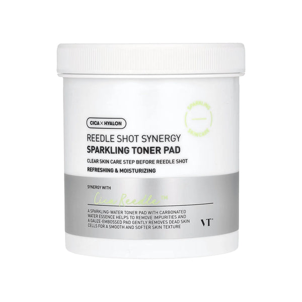 Ādu atjaunojoši spilventiņi ar gāzētu ūdeni VT Cosmetics Reedle Shot Synergy Sparkling Toner Pad
