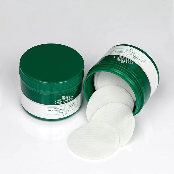 Ādu nomierinoši spilventiņi ar centellu Vt Cosmetics Cica Mild Toner Pad