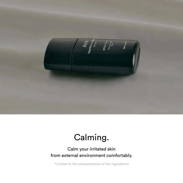 Nomierinoša saules aizsargesence Abib Heartleaf Sun Essence Calming Drop