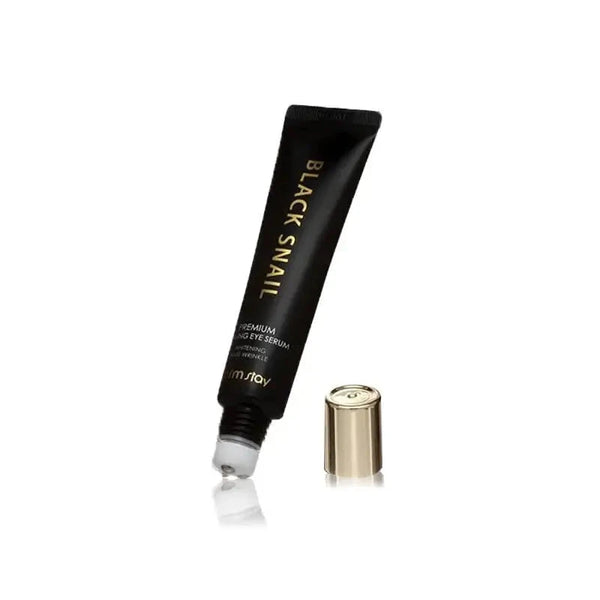 Anti-novecošanās serums ādai ap acīm FarmStay Black Snail Premium Rolling Eye Serum