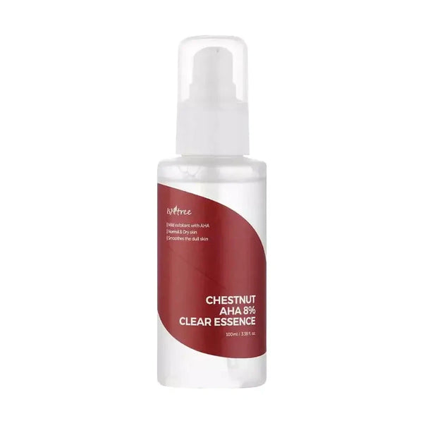 Ādu atjaunojoša esence ar АНА skābēm IsNtree Chestnut AHA 8% Clear Essence