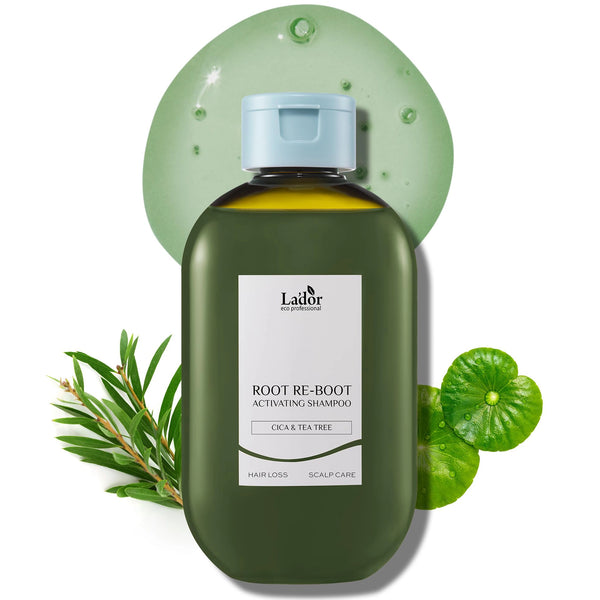 Aktivizējošs šampūns taukainai galvas ādai Lador Root Re-Boot Activating Shampoo Cica & Tea Tree