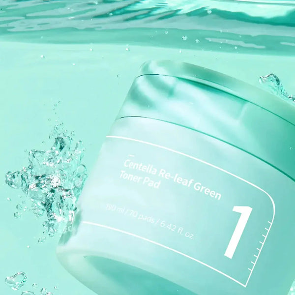 Tonizējoši spilventiņi Numbuzin No.1 Centella Re-leaf Green Toner Pad