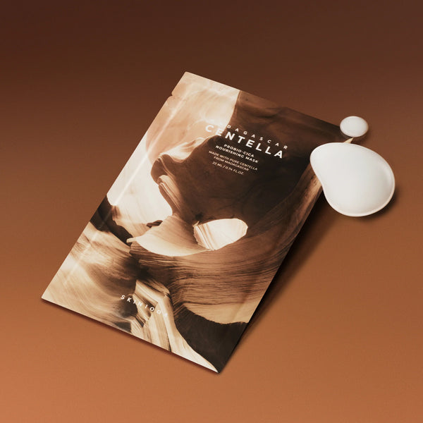 Barojoša auduma maska ar probiotiķiem SKIN1004 Madagascar Centella Probio-Cica Nourishing Mask