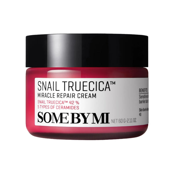 Atjaunojošs krēms ar melno gliemežu mucīnu Some By Mi Snail Truecica Miracle Repair Cream