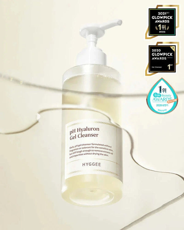 Mitrinošs gels sejas mazgāšanai ar keramīdiem Hyggee pH Hyaluron Gel Cleanser