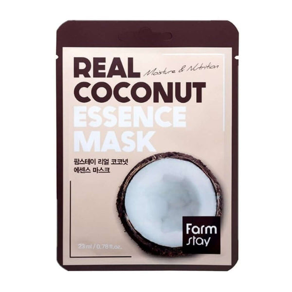 Audumu maska sejas ādai Farmstay Real Essence Mask
